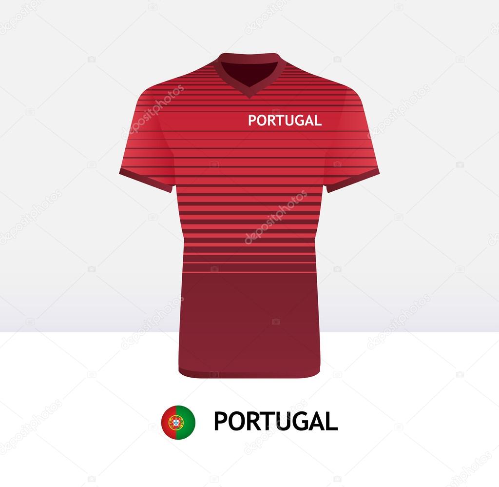Portugal Jersey de fútbol Vector de stock por ©kubanek 47381633