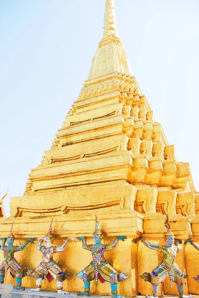 Art ancien thaïlandais au temple en Thaïlande — Photo