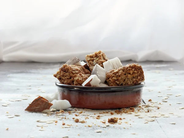 Galletas de avena caseras con coco —  Fotos de Stock