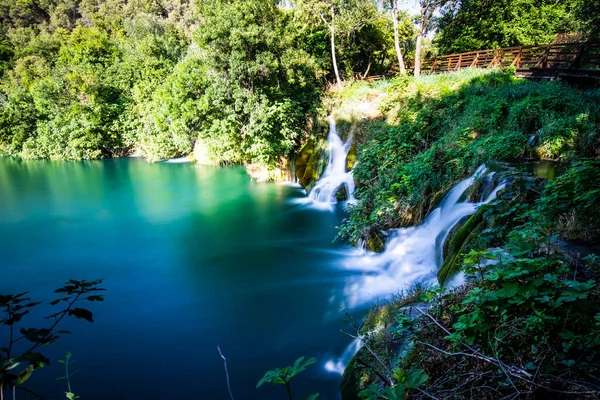Водопады Национального Парка Крка Юге Хорватии — стоковое фото