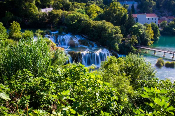 Waterfalls Krka National Park South Croatia — Stock Photo, Image