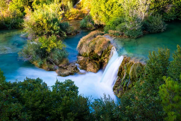 Watervallen Nationaal Park Krka Het Zuiden Van Kroatië — Stockfoto