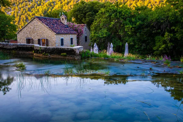 Водоспади Національному Парку Крка Півдні Хорватії — стокове фото