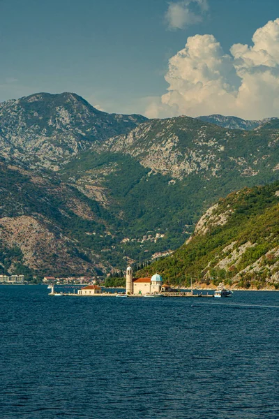 George Island Klášterem Který Nachází Kotor Bay Černé Hoře — Stock fotografie