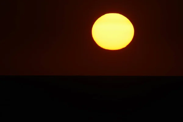 Cudowny Zachód Słońca Nad Adriatykiem Półwysep Bałkański Czarnogóra Europie — Zdjęcie stockowe
