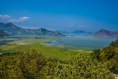 Karadağ 'ın Güzel Skadar Gölü, Balkanlar' ın en büyük gölü.