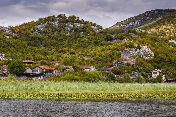 Krásné Jezero Skadar Černé Hoře Největší Jezero Balkáně — Stock fotografie