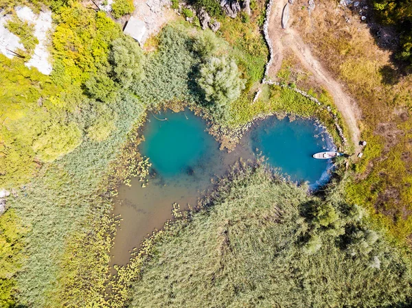 Podvodní Prameny Národním Parku Skadar Lake Černá Hora — Stock fotografie