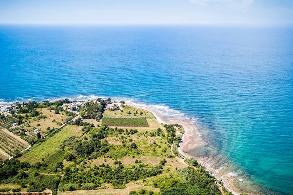 Veduta Aerea Della Costa Vicino Umago Croazia Istria — Foto Stock