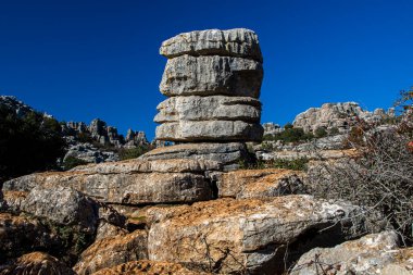 Torcal de Antequera Tabiat Parkı karstik manzara Avrupa'nın en etkileyici örneklerinden birini içerir. Bu doğal park Antequera yer alır. İspanya.