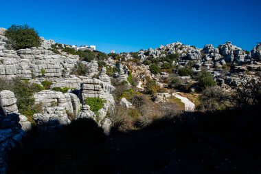 Torcal de Antequera Tabiat Parkı karstik manzara Avrupa'nın en etkileyici örneklerinden birini içerir. Bu doğal park Antequera yer alır. İspanya.