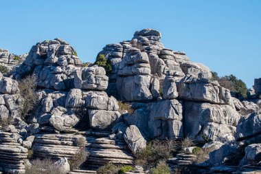 Torcal de Antequera Tabiat Parkı karstik manzara Avrupa'nın en etkileyici örneklerinden birini içerir. Bu doğal park Antequera yer alır. İspanya.
