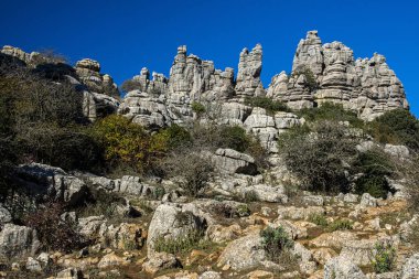 Torcal de Antequera Tabiat Parkı karstik manzara Avrupa'nın en etkileyici örneklerinden birini içerir. Bu doğal park Antequera yer alır. İspanya.