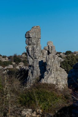 Torcal de Antequera Tabiat Parkı karstik manzara Avrupa'nın en etkileyici örneklerinden birini içerir. Bu doğal park Antequera yer alır. İspanya.