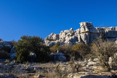 Torcal de Antequera Tabiat Parkı karstik manzara Avrupa'nın en etkileyici örneklerinden birini içerir. Bu doğal park Antequera yer alır. İspanya.