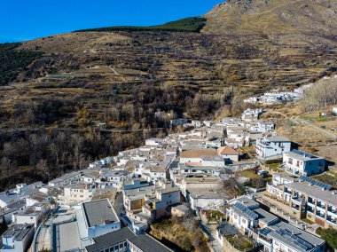 Trevelez town in Sierra Nevada mountains, Granada clipart