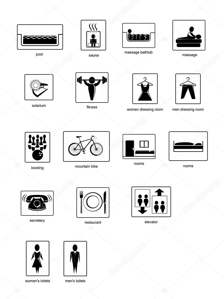 A collection of pictograms