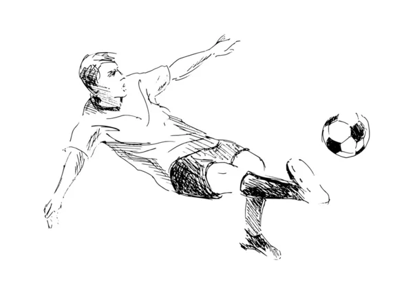 Croquis à la main soccer — Image vectorielle