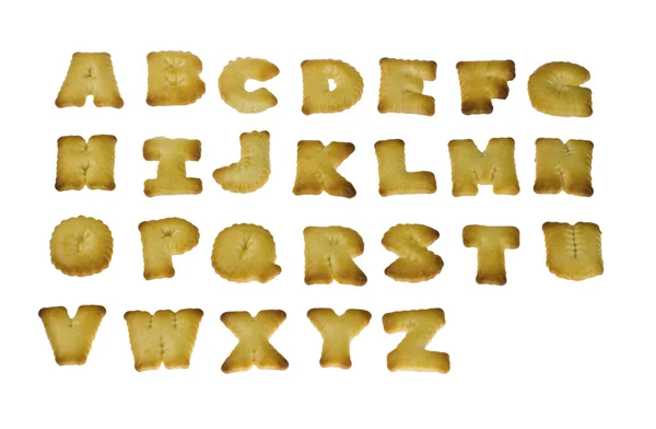 Letter shape biscuits — Stock Photo, Image