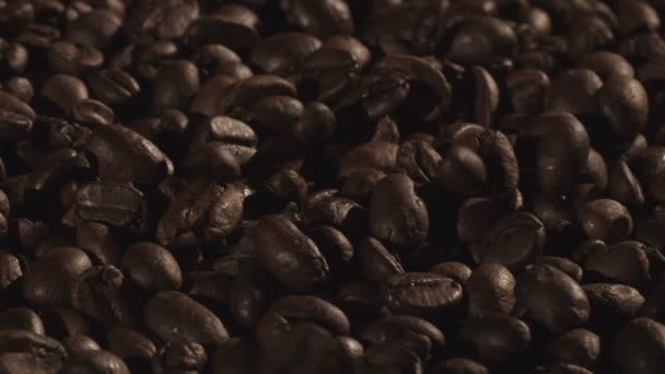 Granos de café cayendo — Vídeo de stock