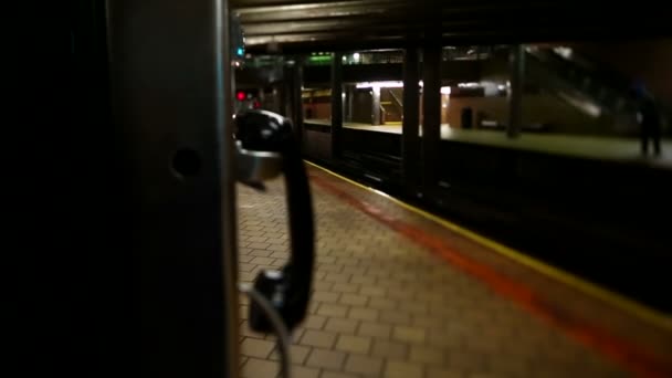 Stazione della metropolitana di NYC — Video Stock