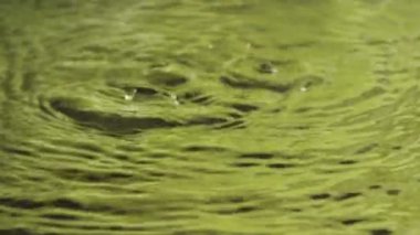 yavaş çekimde su damlaları