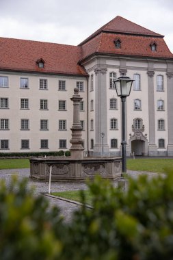 Sankt Gallen, St.Gallen, SWitzERLAND - 07 Aralık 2019: Noel havasında St. Gallen şehri
