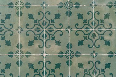 Portekiz Avrupa 'sında güzel boyanmış fayanslardaki desenler ve dokular