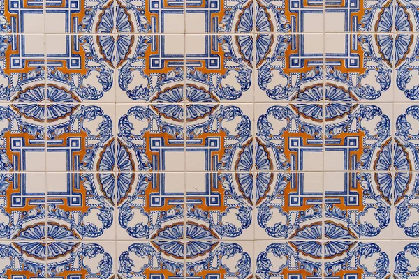 Portekiz Avrupa 'sında güzel boyanmış fayanslardaki desenler ve dokular