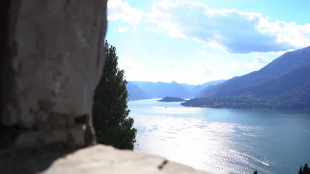 从高处俯瞰科莫湖 意大利伦巴第美丽的地区 高质量的4K镜头 — 图库视频影像