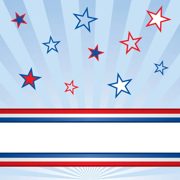 American Patriotic Stars and Stripes Background — Stock Vector