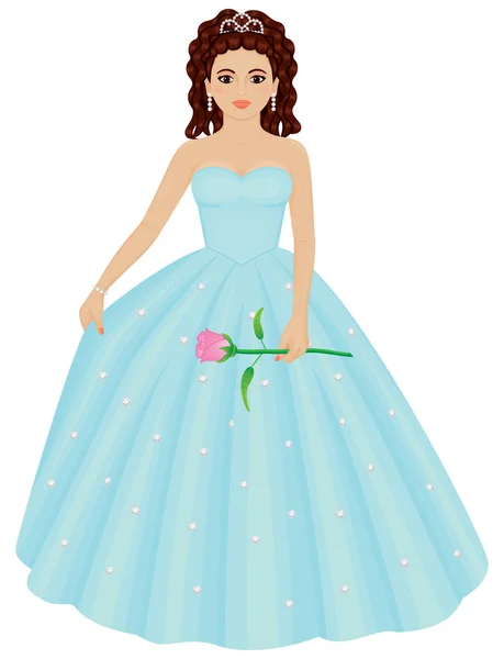 Quinceanera Girl — Stock Vector