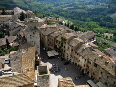 San gimignano, Toskana, İtalya