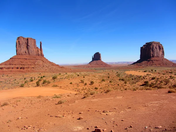 Famous view in Monument Valley Navajo Tribal Park, USA Stock Image