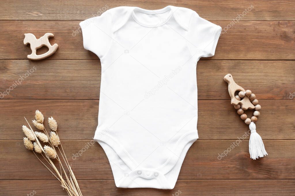 Baby Bodysuit Mockup Dark