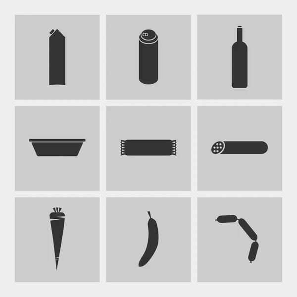 Food icons set — Stock Vector