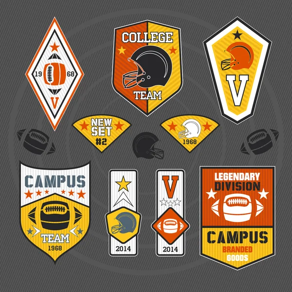 College sport emblem — Stock vektor