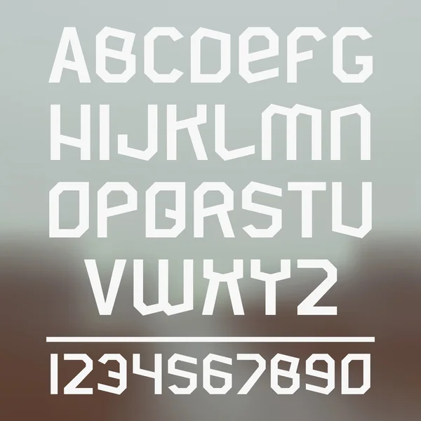 Шрифт Sans serif — стоковый вектор
