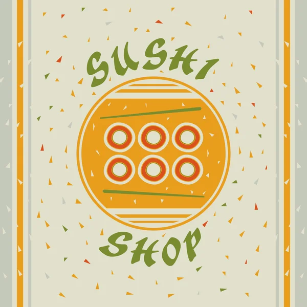 Sushi winkel — Stockvector