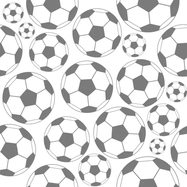 Black and white soccer seamless pattern