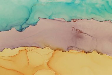 Soyut el boyası alkol mürekkebi dokusu. Tasarımınız için renk çizgileri yaratıcı arkaplan