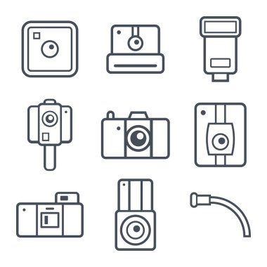 simgeler retro fotoğraf makinesi