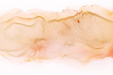 Soyut el boyası alkol mürekkebi dokusu. Tasarımınız için açık kum sarısı renkli yaratıcı arkaplan