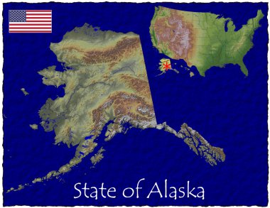 Alaska ABD devlet Merhaba res havadan görünümü