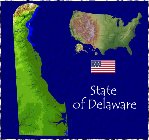 Delaware, EEUU hi res vista aérea — Foto de Stock