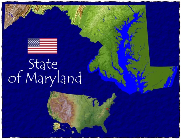 Maryland, usa Hej res antenn Visa — Stockfoto