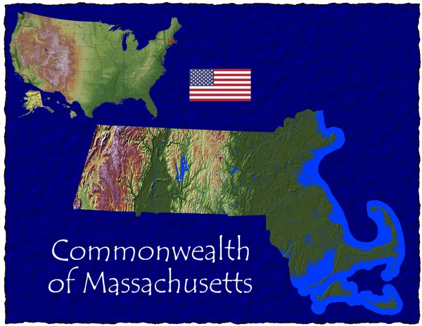 Massachusetts, États-Unis hi res vue aérienne — Photo