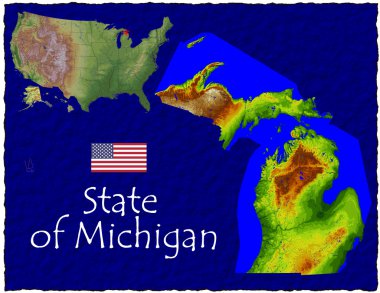 Merhaba res havadan görüntüleme Michigan, ABD