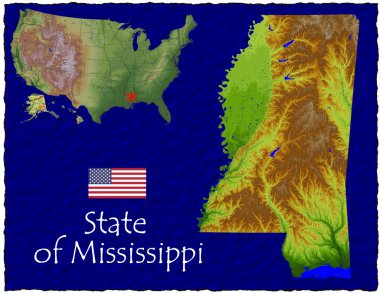Merhaba res havadan görüntüleme Mississippi, ABD