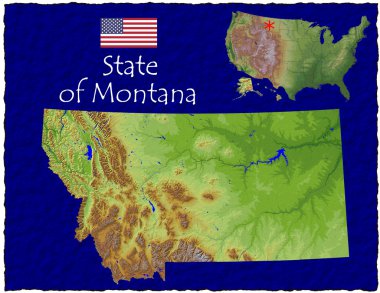 Merhaba res havadan görüntüleme Montana, ABD